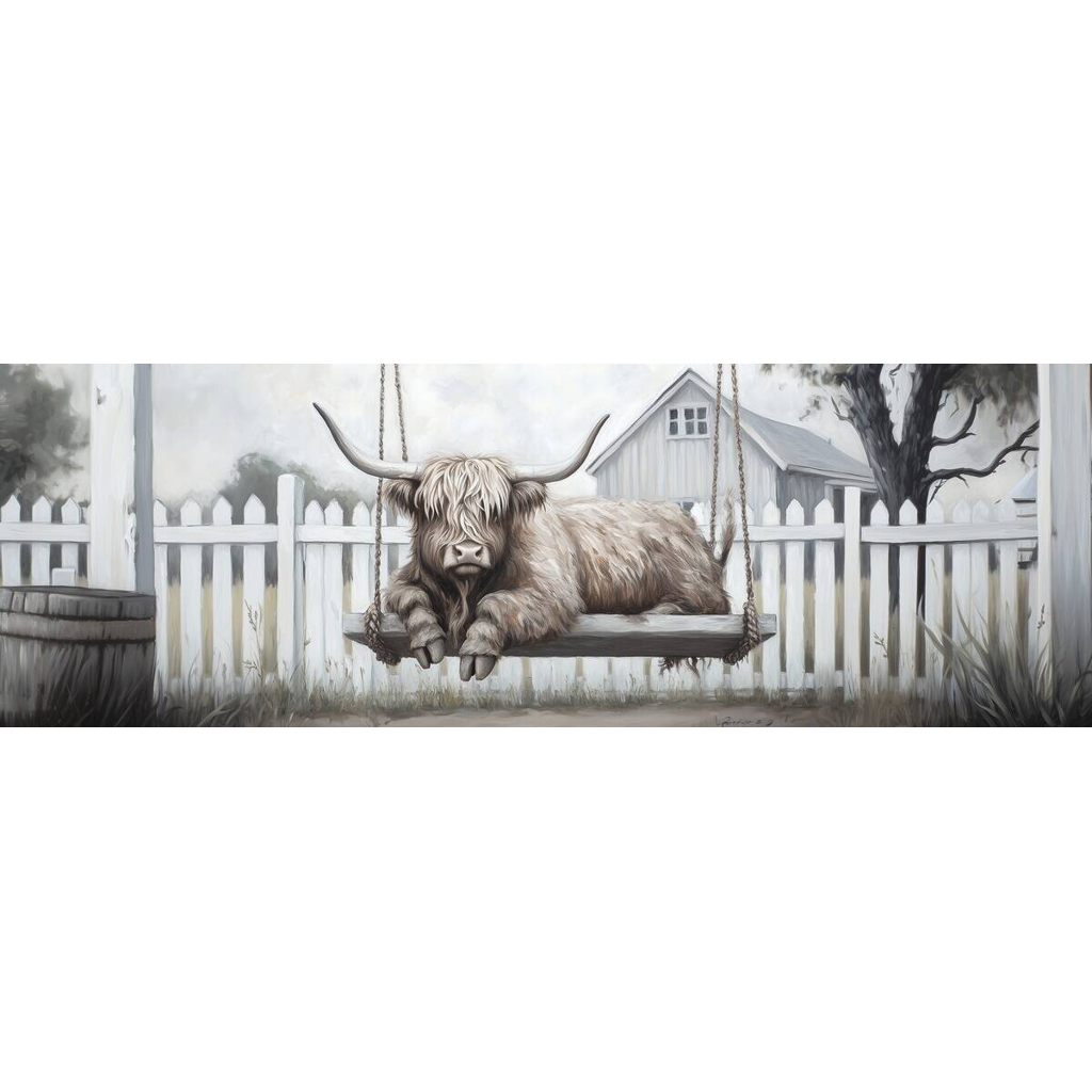 Ölgemälde Tiere B/H: ca. 120x40 cm