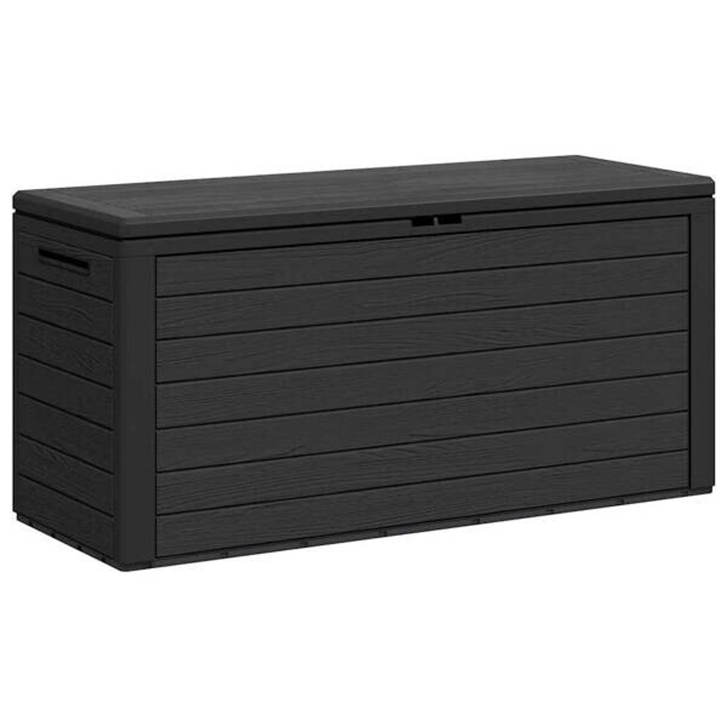 vidaXL Aufbewahrungsbox anthrazit Kunststoff B/H/T/L: ca. 44x55x44x116 cm