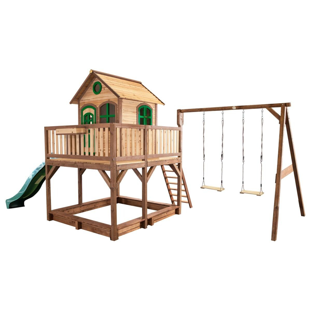 AXI Spielhaus Liam braun B/H/L: ca. 613x291x277 cm