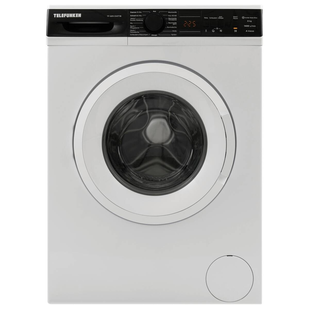 TELEFUNKEN Waschmaschine TF-WM-5141T1B weiß B/H/T: ca. 60x85x53 cm ca. 8 kg