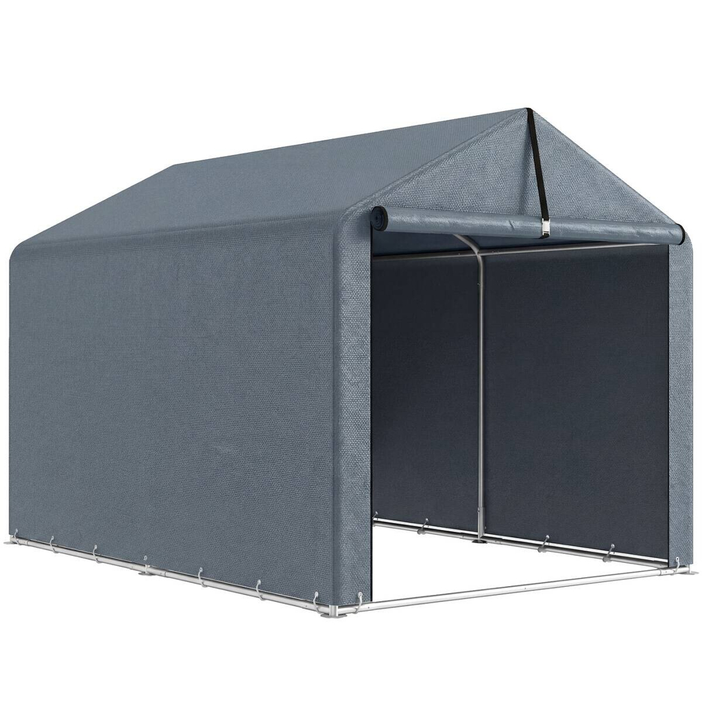 Outsunny Garagenzelt dunkelgrau B/H/T/L: ca. 162x163x162x221,5 cm