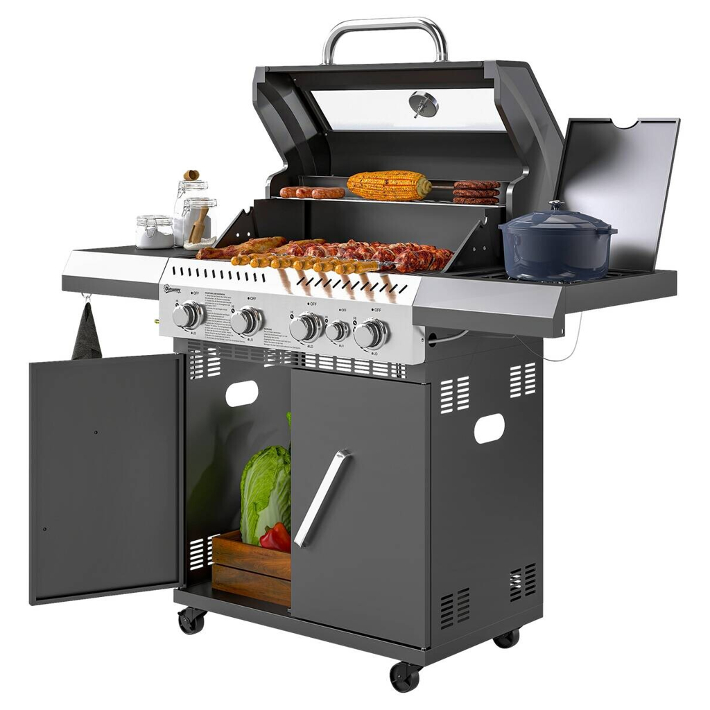 Outsunny Gasgrill Kunststoff B/H/L: ca. 54x110x135 cm