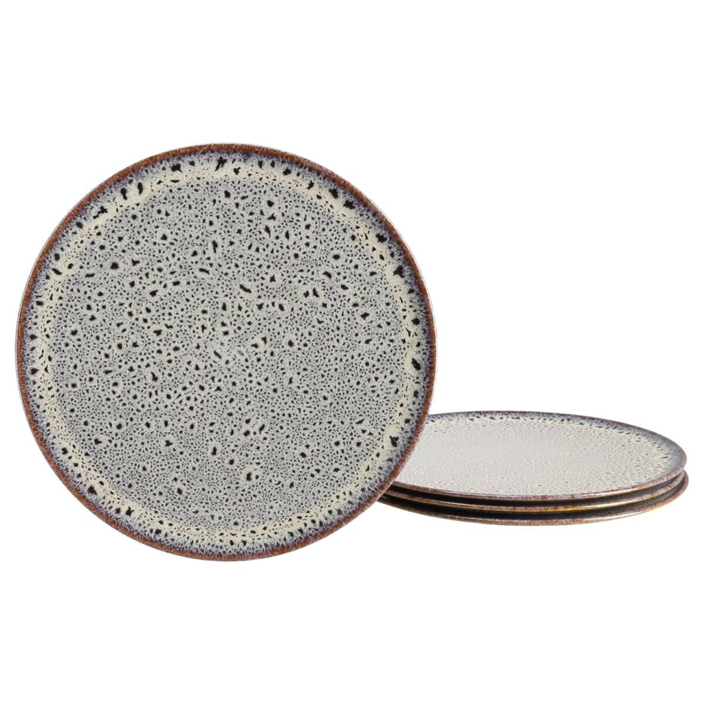 Teller sand Steinzeug D: ca. 33 cm