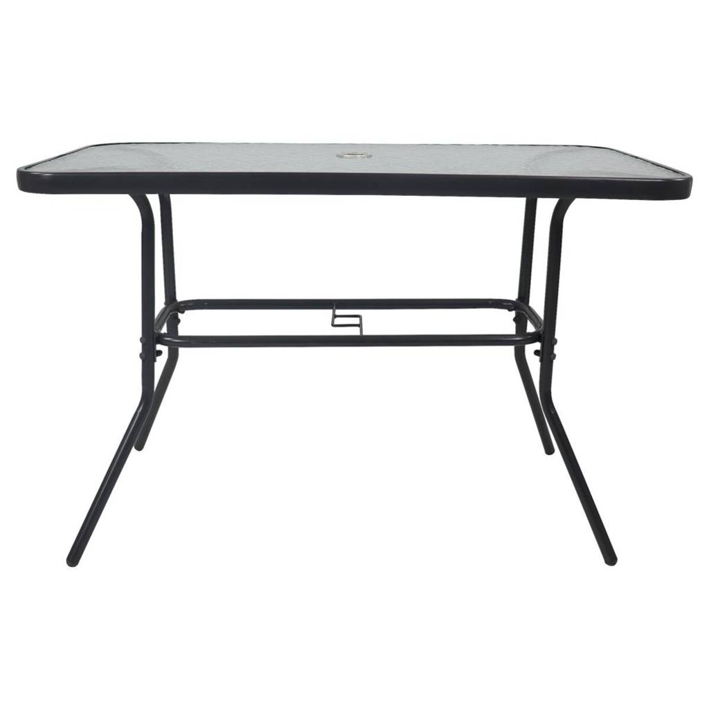 VCM Gartentisch anthrazit Metall B/H/T: ca. 110x70x55 cm