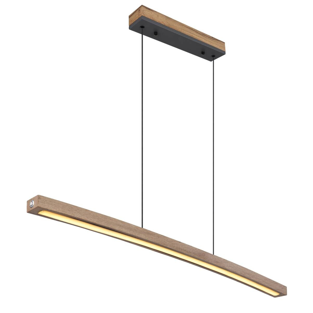 GLOBO LED-Pendelleuchte Opal Graphit Kunststoff Metall B/H/T: ca. 7x120x100 cm