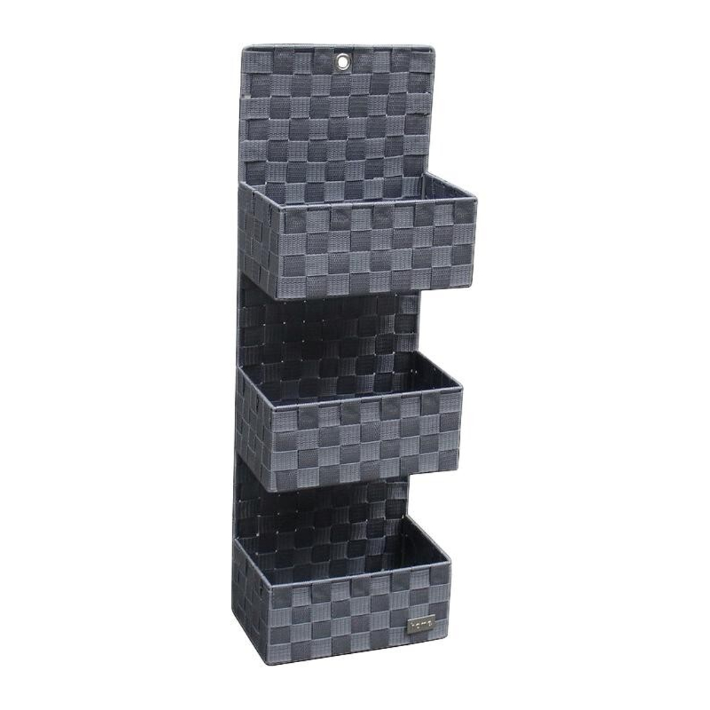 POCOline Wandkorb grau Nylon B/H/L: ca. 15x75x25 cm
