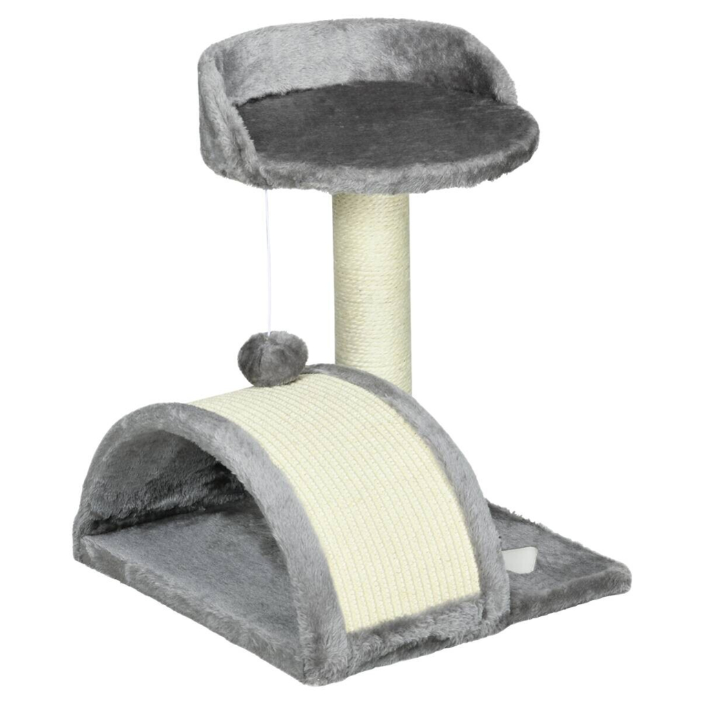 PawHut Kratzbaum grau Spanplatte B/H/L: ca. 37x46x35,5 cm