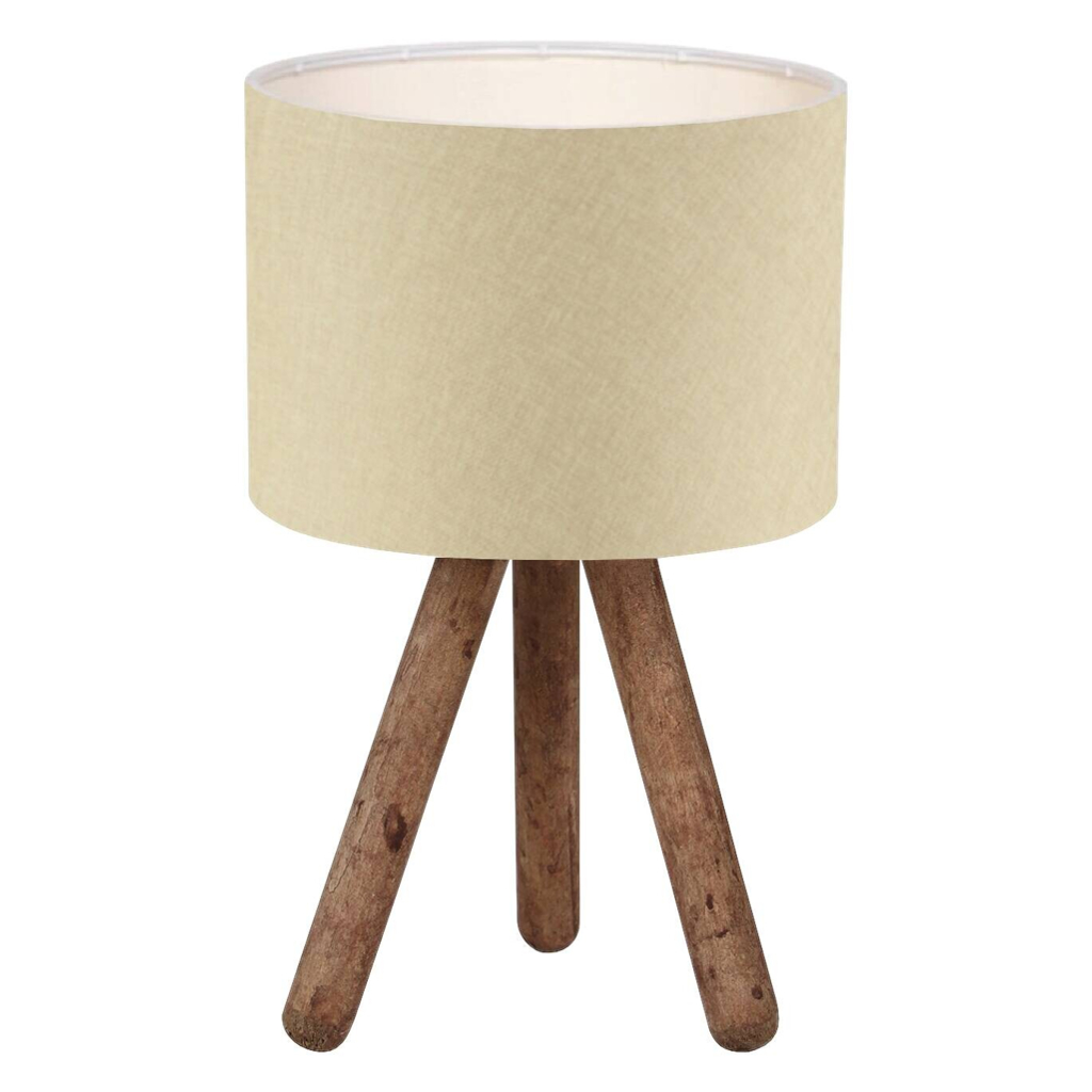 Opviq Tischleuchte AYD-2940 beige Stoff B/H/T/L/D: ca. 19x32x19x19x19 cm E27 1 Brennstellen