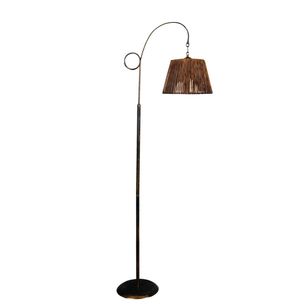 Opviq Stehlampe rosé Metall B/H/T/L/D: ca. 30x162x30x30x30 cm E27 1 Brennstellen