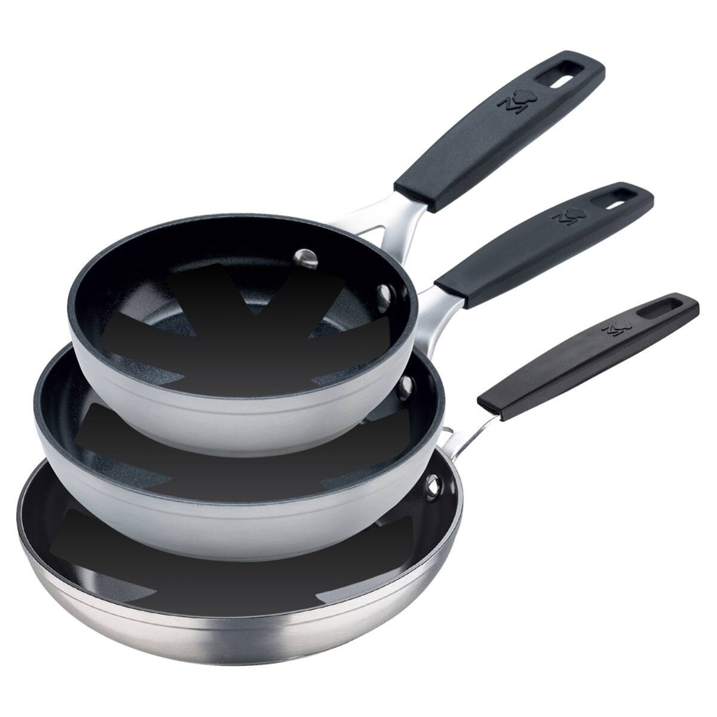 MASTERPRO Pfannenset Smart silber Aluminium 3 tlg.