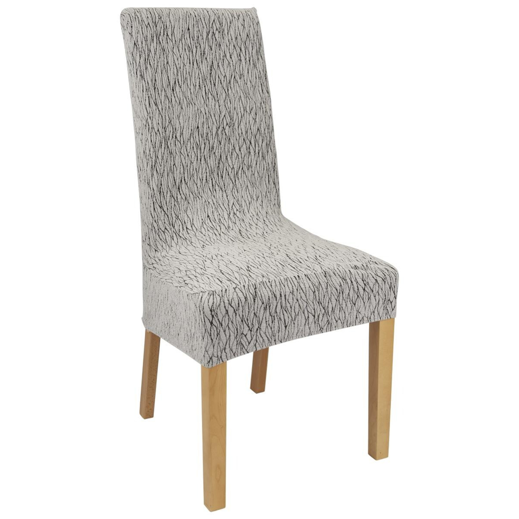 Stuhlhusse silber Baumwolle B/H/L: ca. 45x65x40 cm