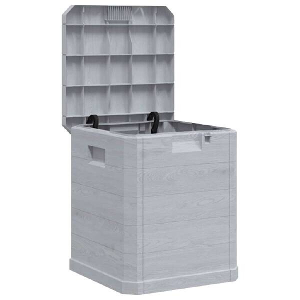 vidaXL Aufbewahrungsbox hellgrau Kunststoff B/H/T/L: ca. 44x50x44x42,5 cm
