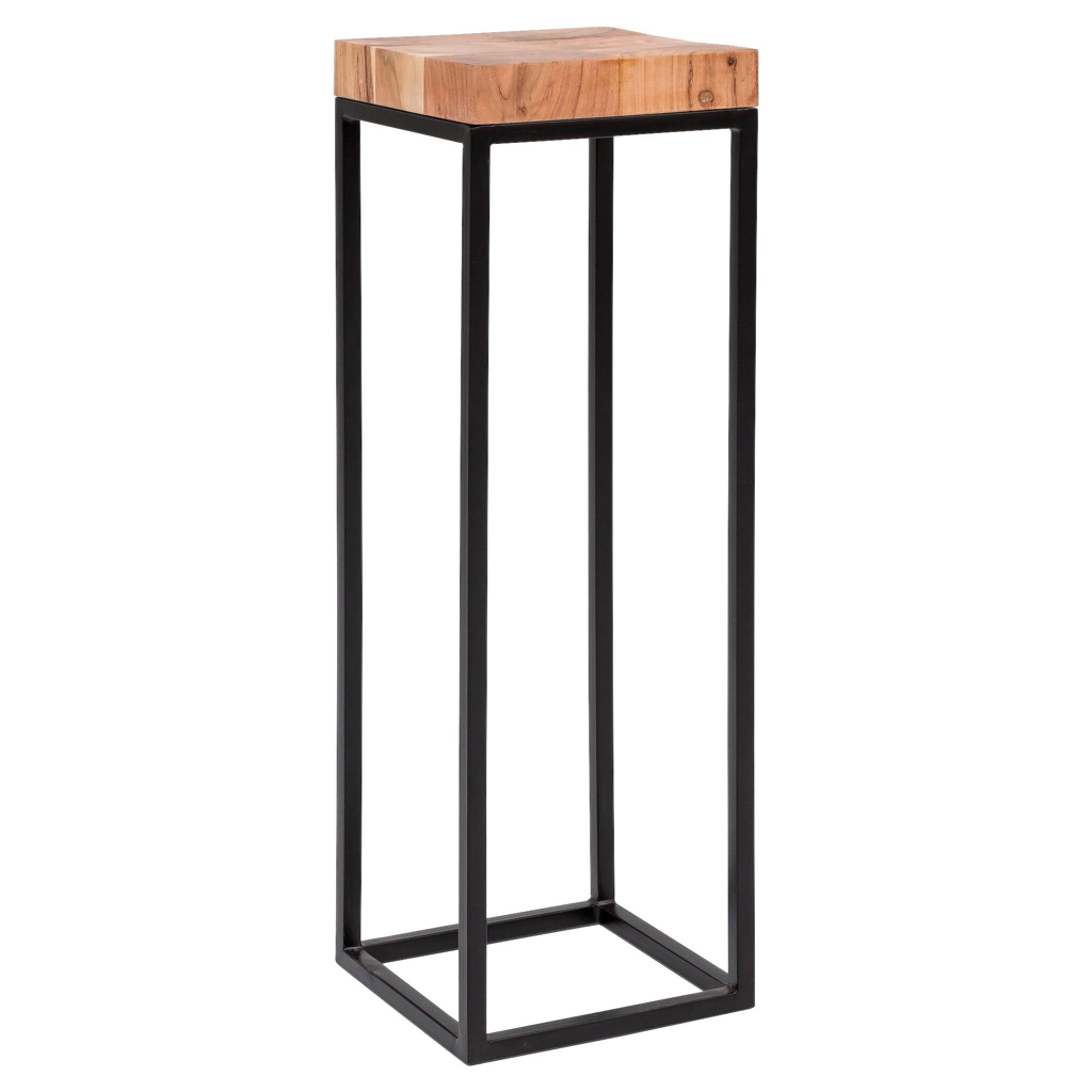 Beistelltisch braun Holz B/H/T: ca. 30x97x30 cm