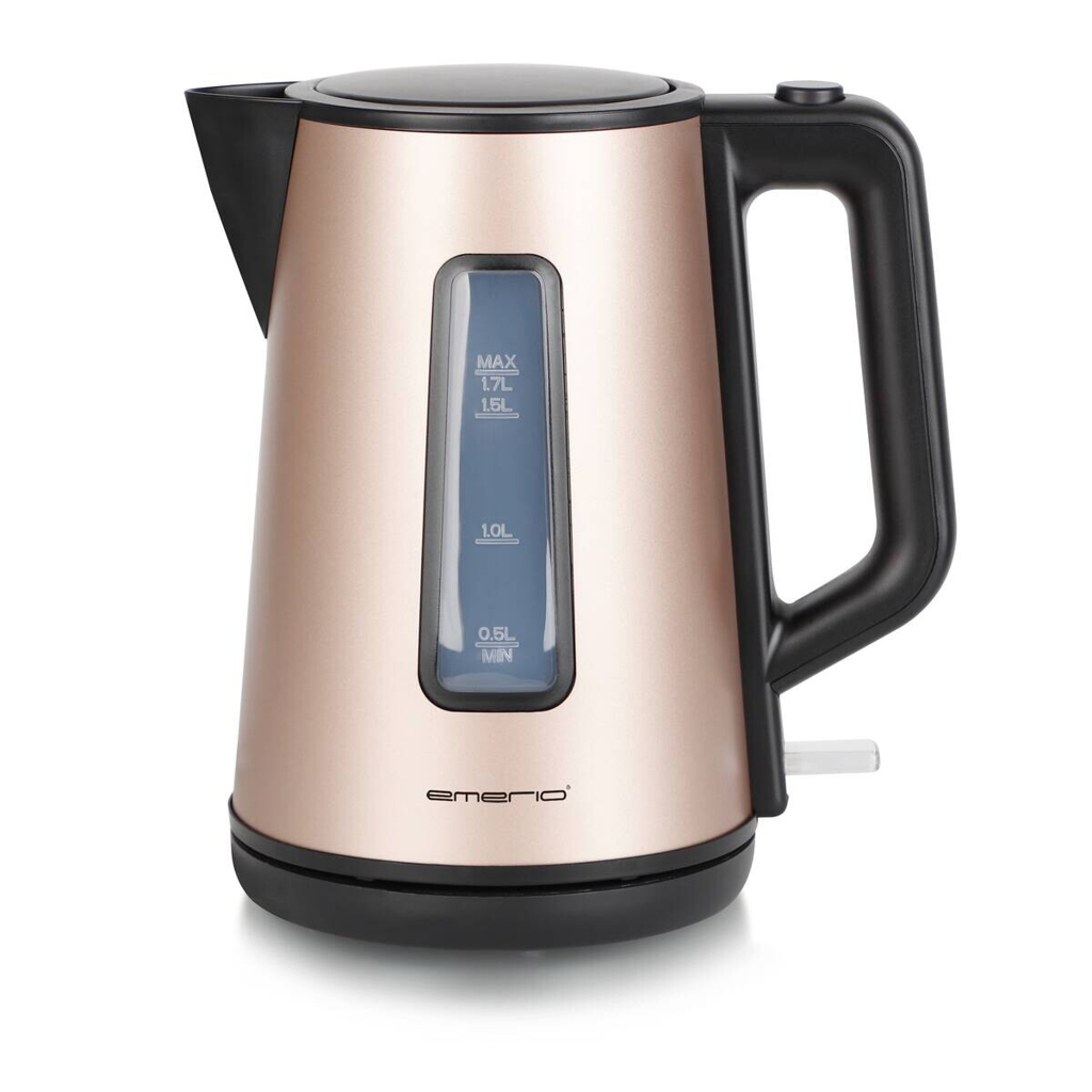 Emerio Wasserkocher schwarz Satiniert Kunststoff B/H/L: ca. 16,15x25,2x23,35 cm ca. 1,7 l