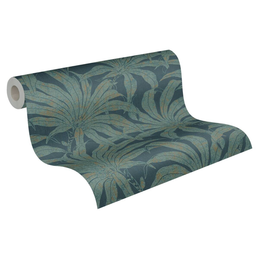 A.S.Creation Vliestapete blau gold petrol B/H/D: ca. 53x1005x9,2 cm