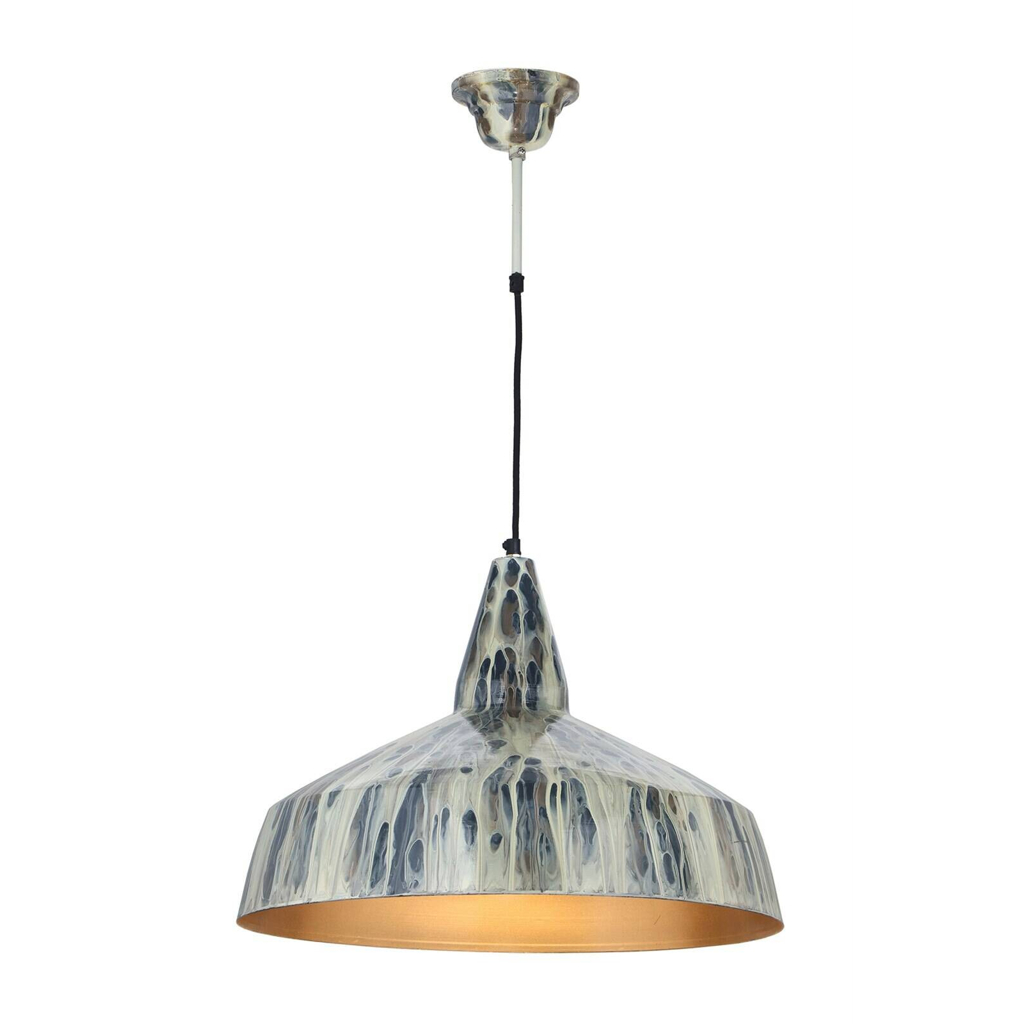 Kayoom Pendelleuchte creme Eisen B/H/L: ca. 49,5x33x49,5 cm E27 1 Brennstellen