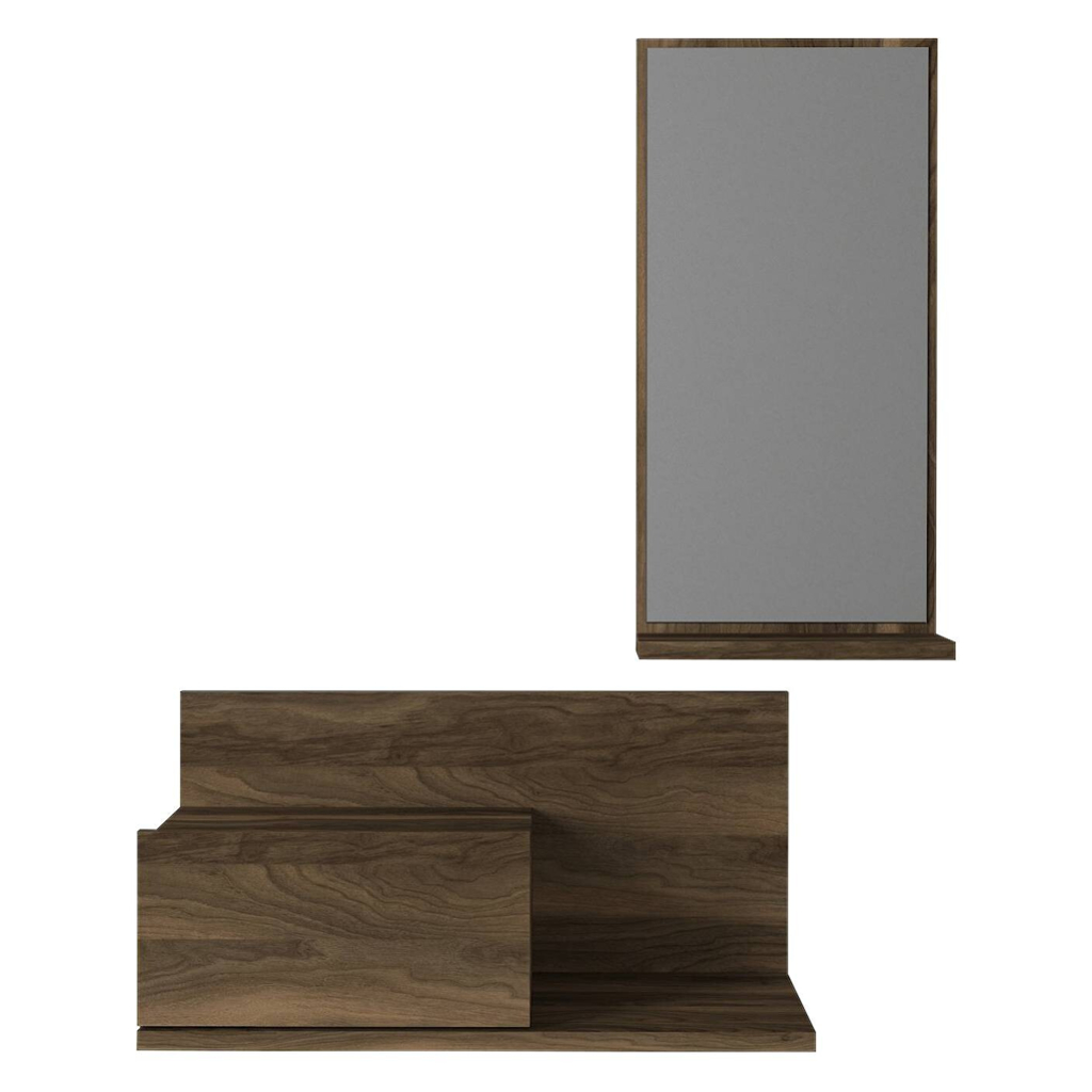 Konsolentisch Drax walnuss Nachbildung Spanplatte B/H/T: ca. 60x29,5x30 cm