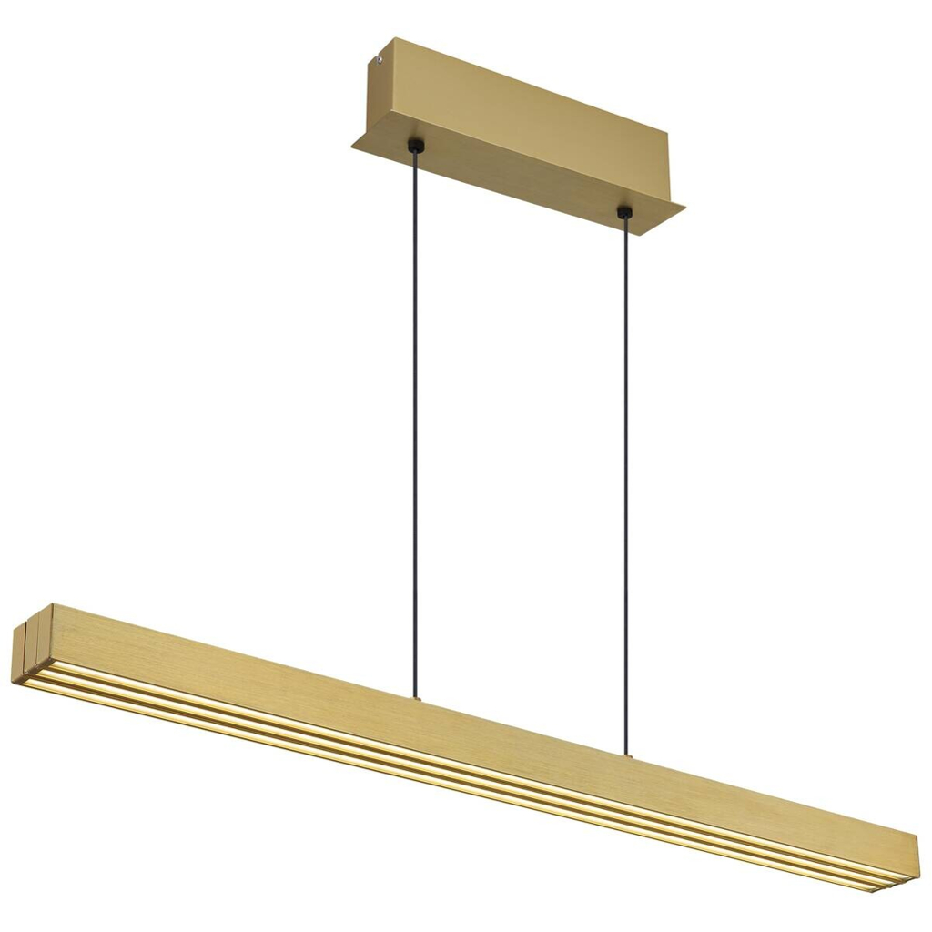 GLOBO LED-Pendelleuchte altmessing Aluminium B/H/L: ca. 7,5x150x150 cm 1 Brennstellen