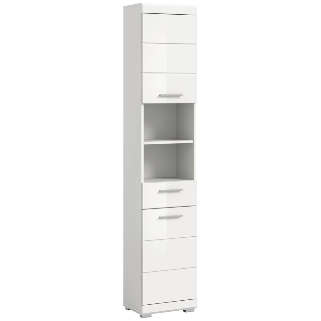 Badhochschrank Scout weiß weiß Hochglanz B/H/T: ca. 37x191x31 cm