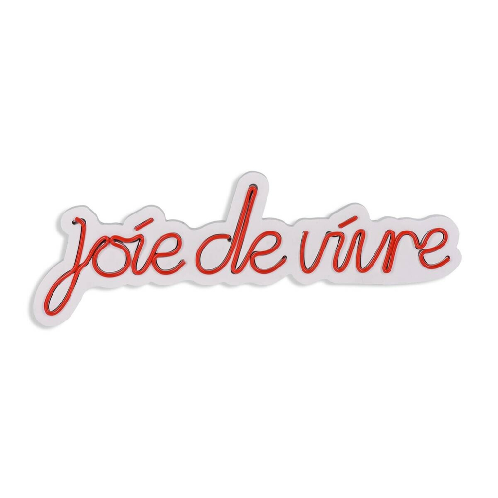 Opviq LED-Wandleuchte rot PVC B/H/T/L: ca. 53x19x2x53 cm