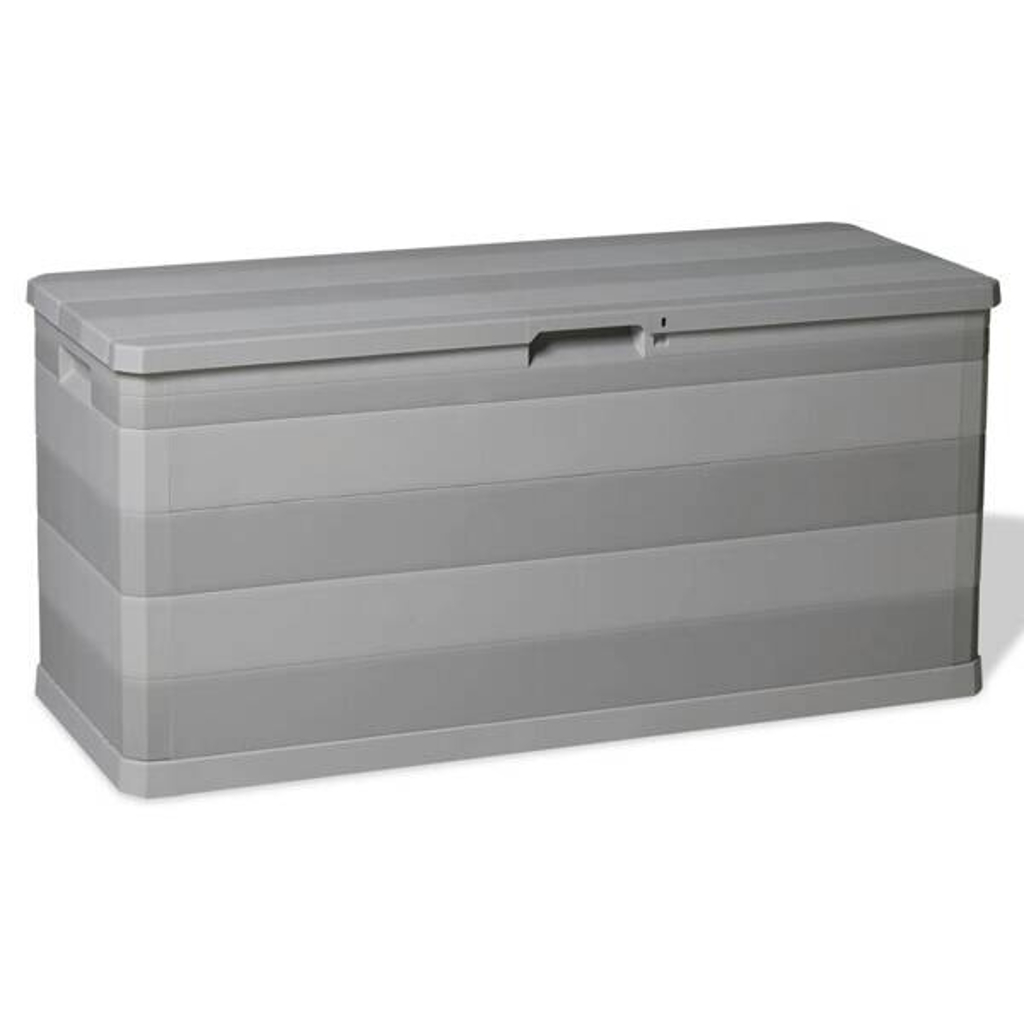 vidaXL Aufbewahrungsbox hellgrau Kunststoff B/H/T/L: ca. 45x56x45x117 cm