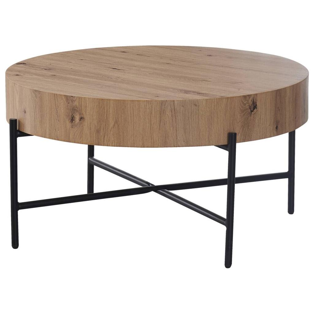 Couchtisch Antonia Eiche Artisan Nachbildung H/D: ca. 42x80 cm