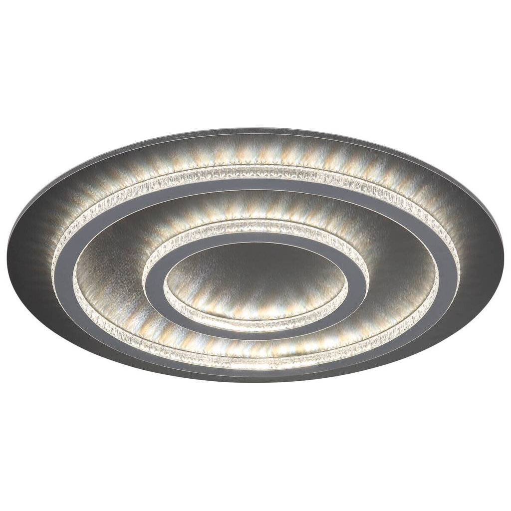 GLOBO LED-Deckenleuchte hellgrau mattschwarz anthrazit Metall Kunststoff H/D: ca. 6x55 cm 1 Brennstellen