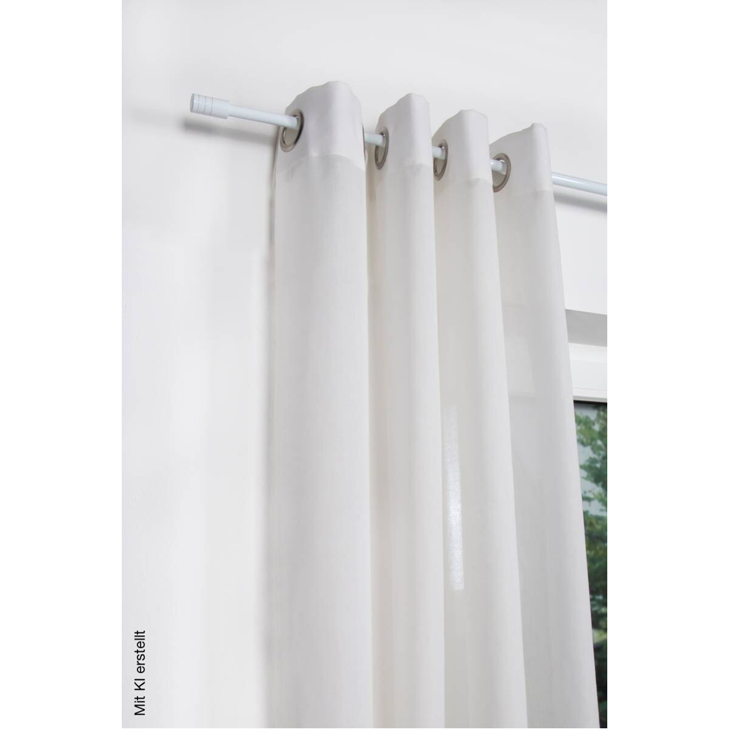 Stilgarnituren Rillcube weiß Aluminium ausziehbar von ca. 120 bis 210 cm 1.0 Läufe