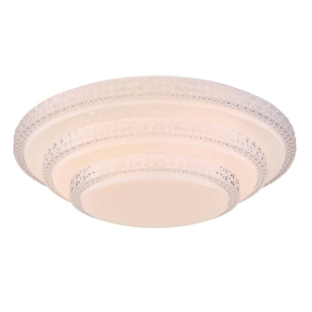 GLOBO Smarte Deckenleuchte 48005FSH-30 weiß Acryl H/D: ca. 13x50 cm