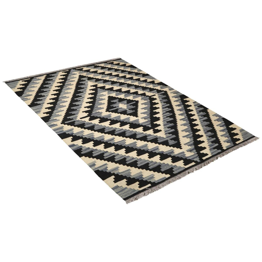PersaTepp Teppich Kelim Gashgai schwarz B/H/L: ca. 108x1x153 cm