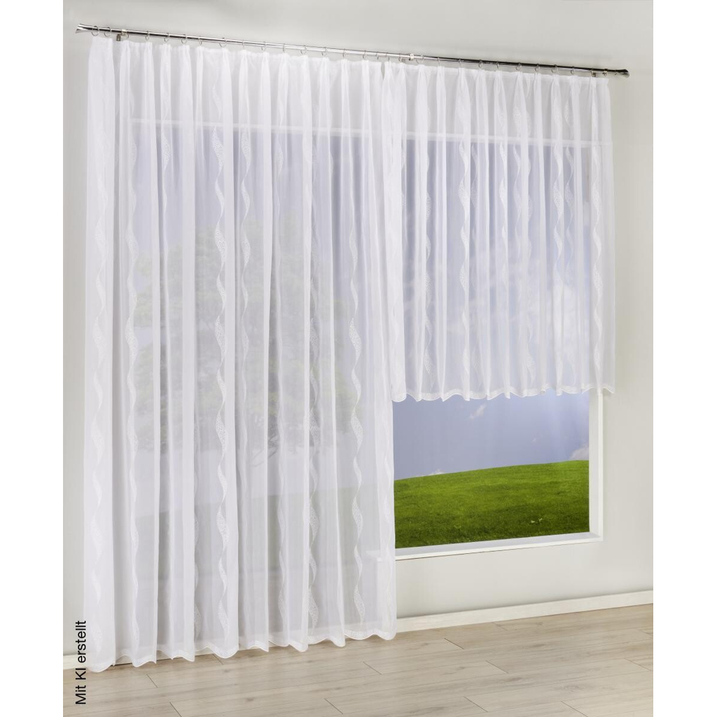 POCOline Fertigstore Sally weiß B/L: ca. 450x175 cm