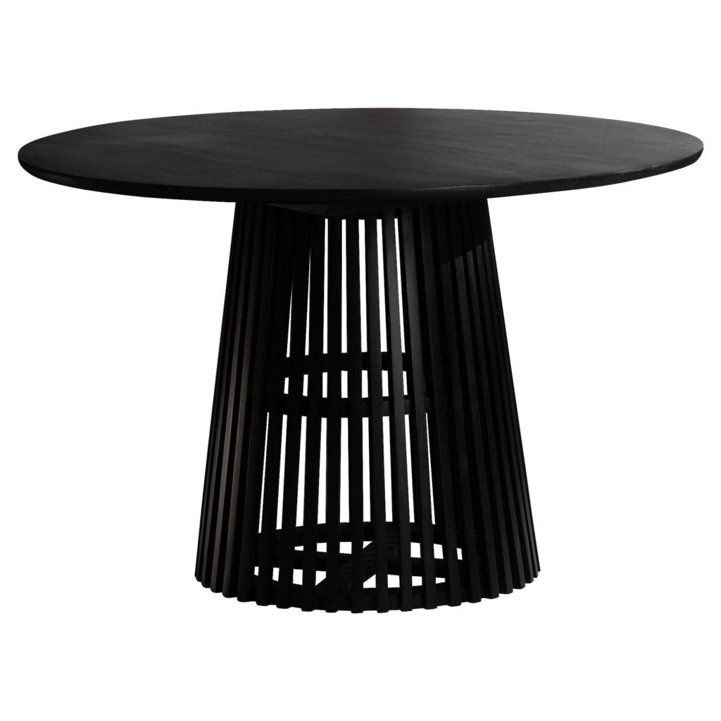 Esstisch schwarz H/D: ca. 77x120 cm