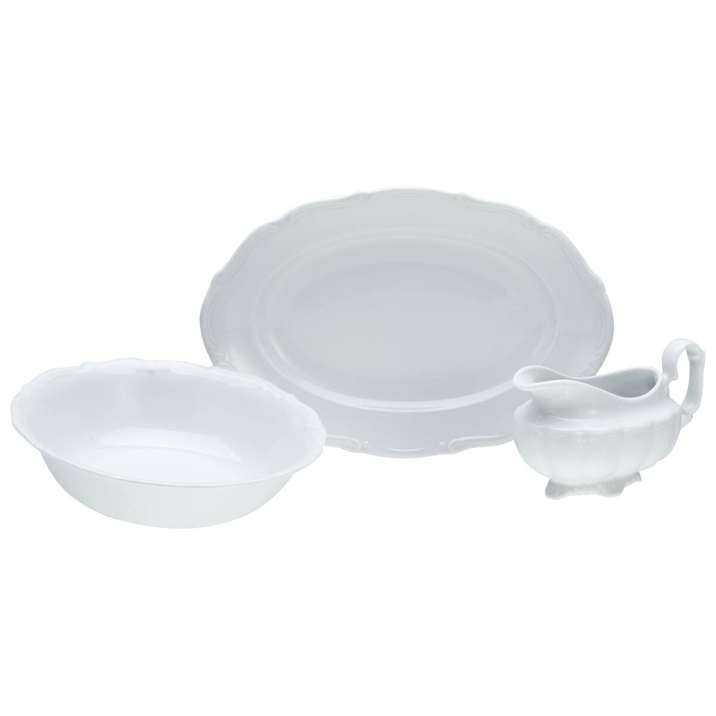 CreaTable Servier-Set Maria Theresia weiß Porzellan
