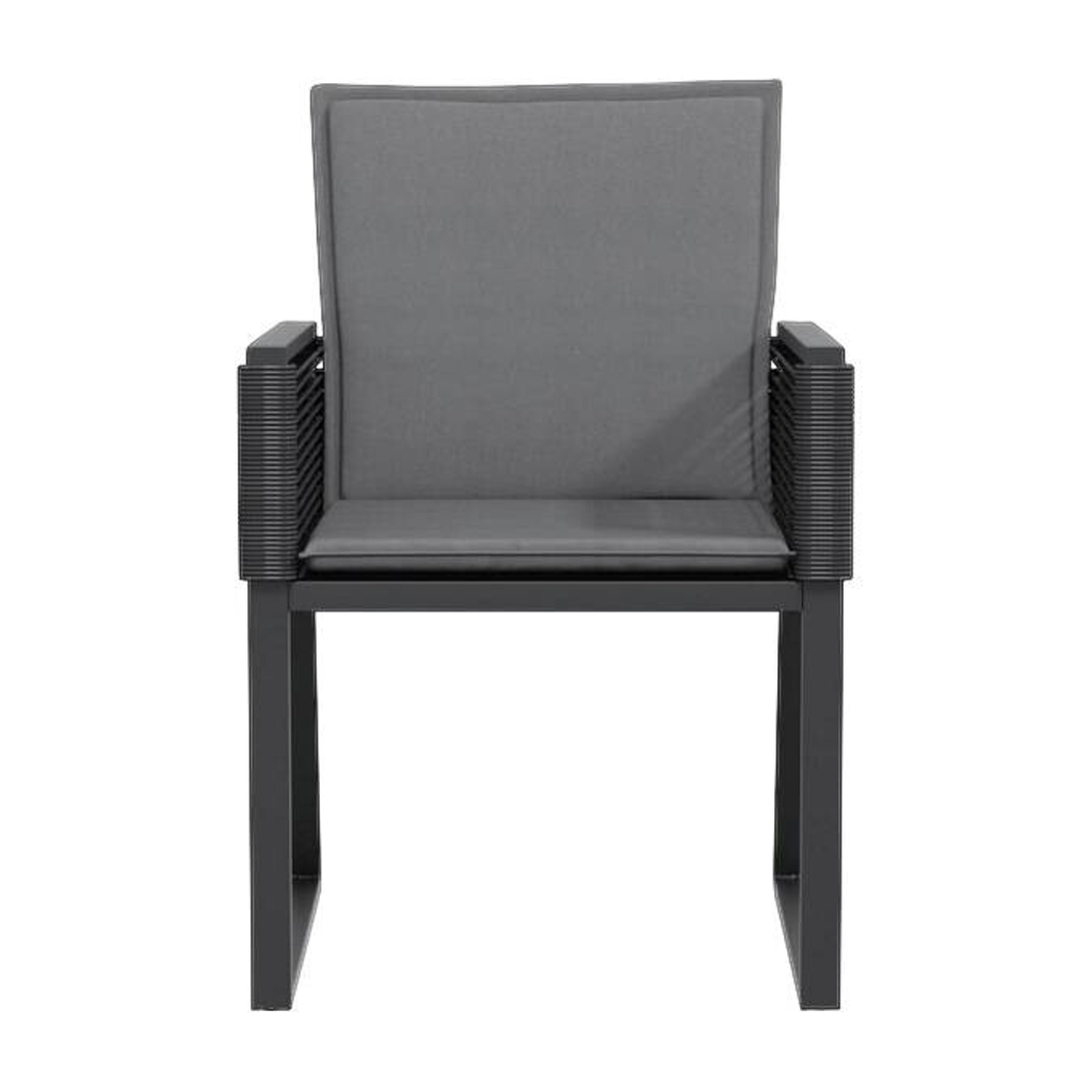 vidaXL Gartenstuhl schwarz Kunststoff B/H/L: ca. 59x79x53 cm