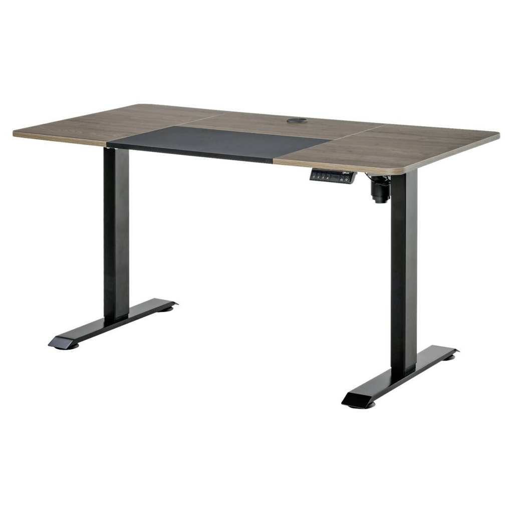 Schreibtisch 920-071V90BK natur Holz Nachbildung schwarz B/H/T: ca. 140x116x70 cm