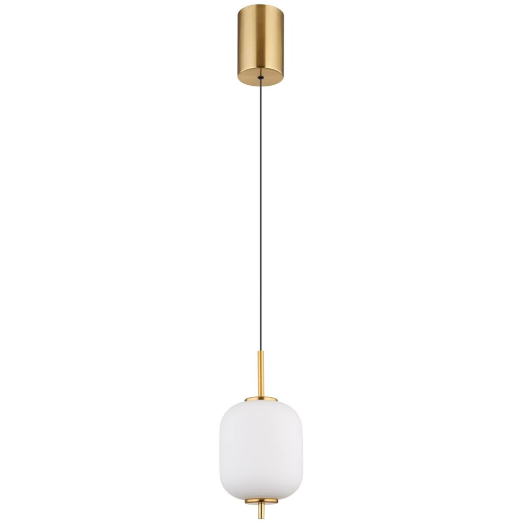 GLOBO Pendelleuchte messing Glas Metall H/D: ca. 150x13,5 cm 1 Brennstellen