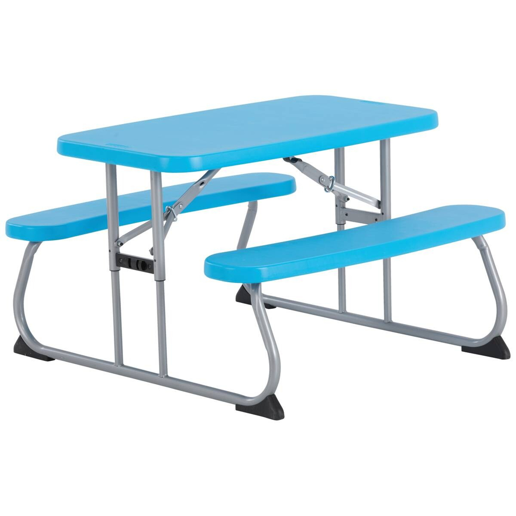 Picknickgarnitur Kids blau Kunststoff B/H/L: ca. 90x53x83 cm
