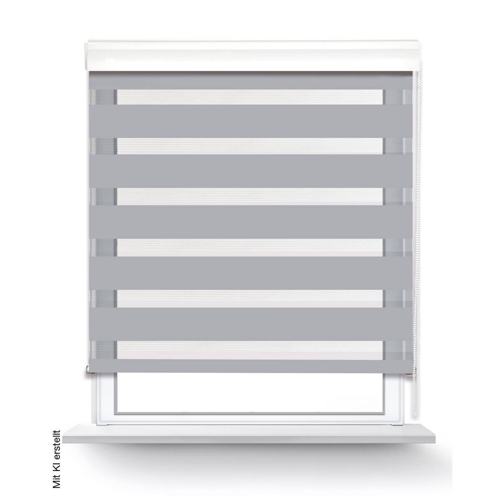 POCOline Doppelrollo Easy-Fix silber B/L: ca. 130x160 cm