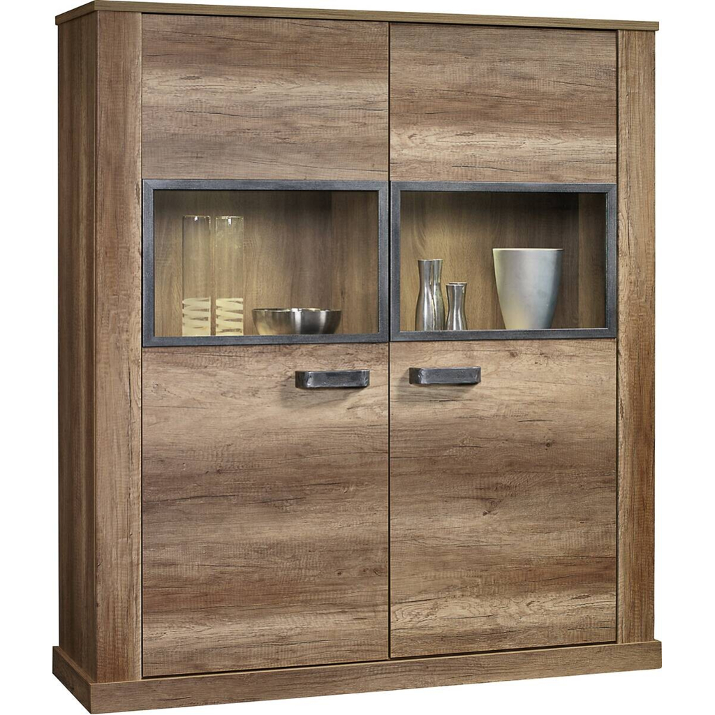 Vitrine Aalborg Oak Monument Nachbildung Spanplatte B/H/T: ca. 133x150x40 cm