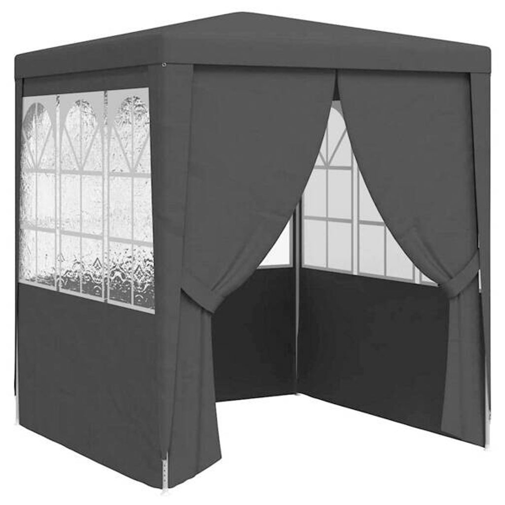 vidaXL Pavillon anthrazit Kunststoff B/H/L: ca. 250x240x250 cm