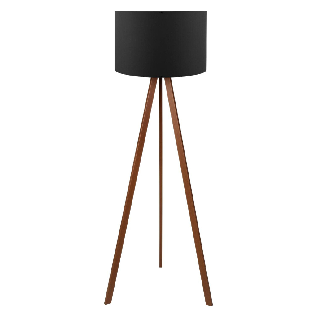 Opviq Stehlampe AYD-1533 schwarz braun PVC B/H/T/L/D: ca. 38x140x38x38x38 cm E27 1 Brennstellen