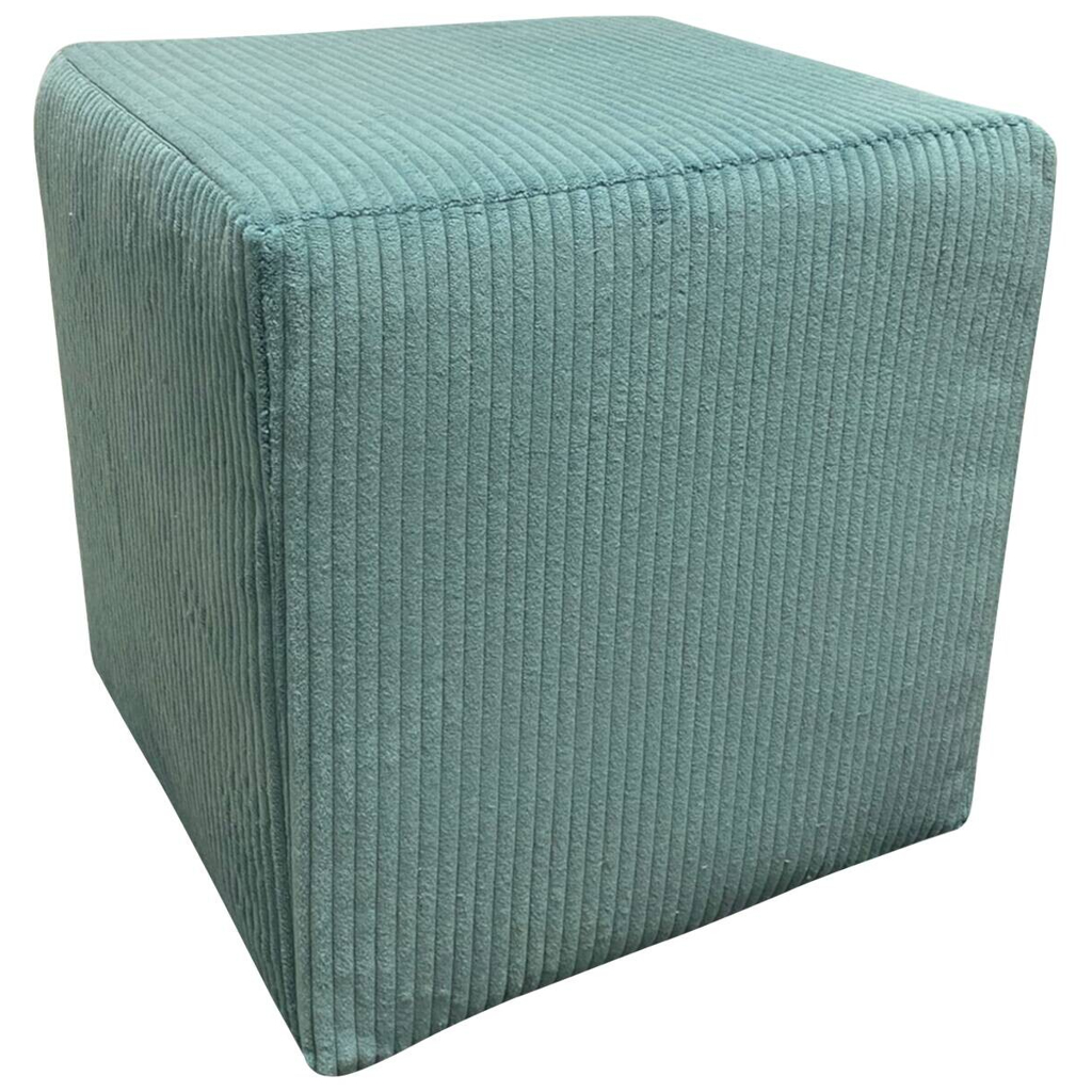 Hocker Tok Lagos petrol schwarz Kunststoff Styropor Schaumstoff Kord B/H/T: ca. 45x42x45 cm