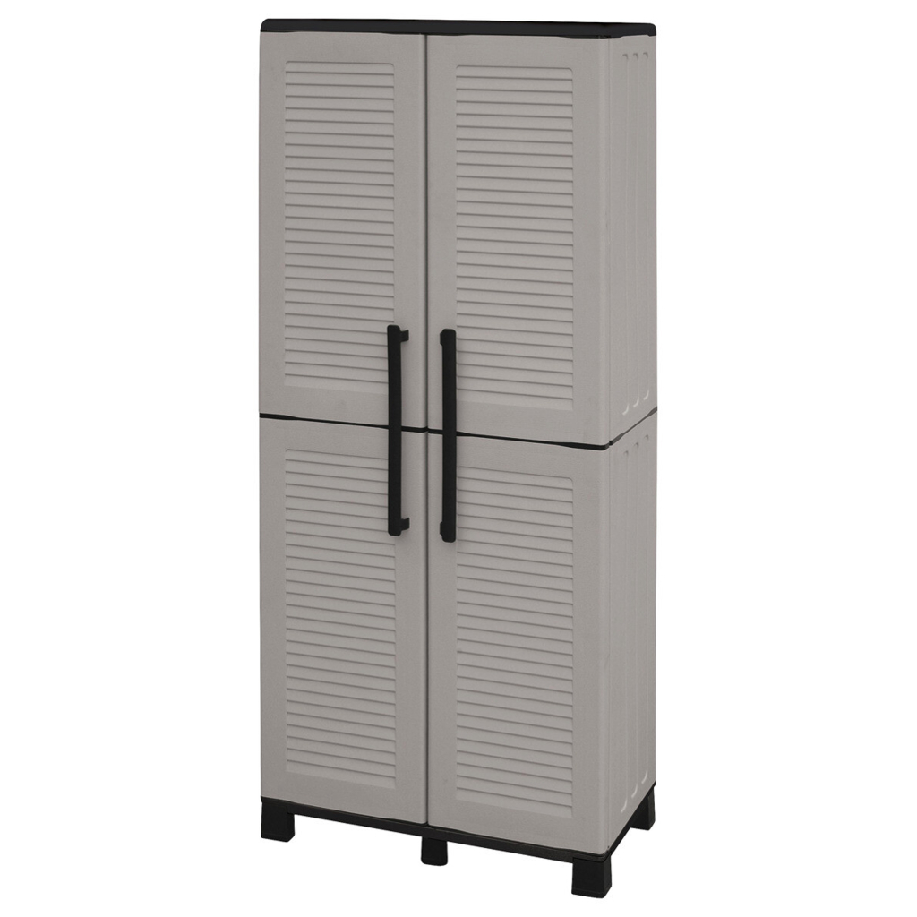 ArtPlast Kunststoffschrank Family grau Kunststoff B/H/T: ca. 68x168x37 cm