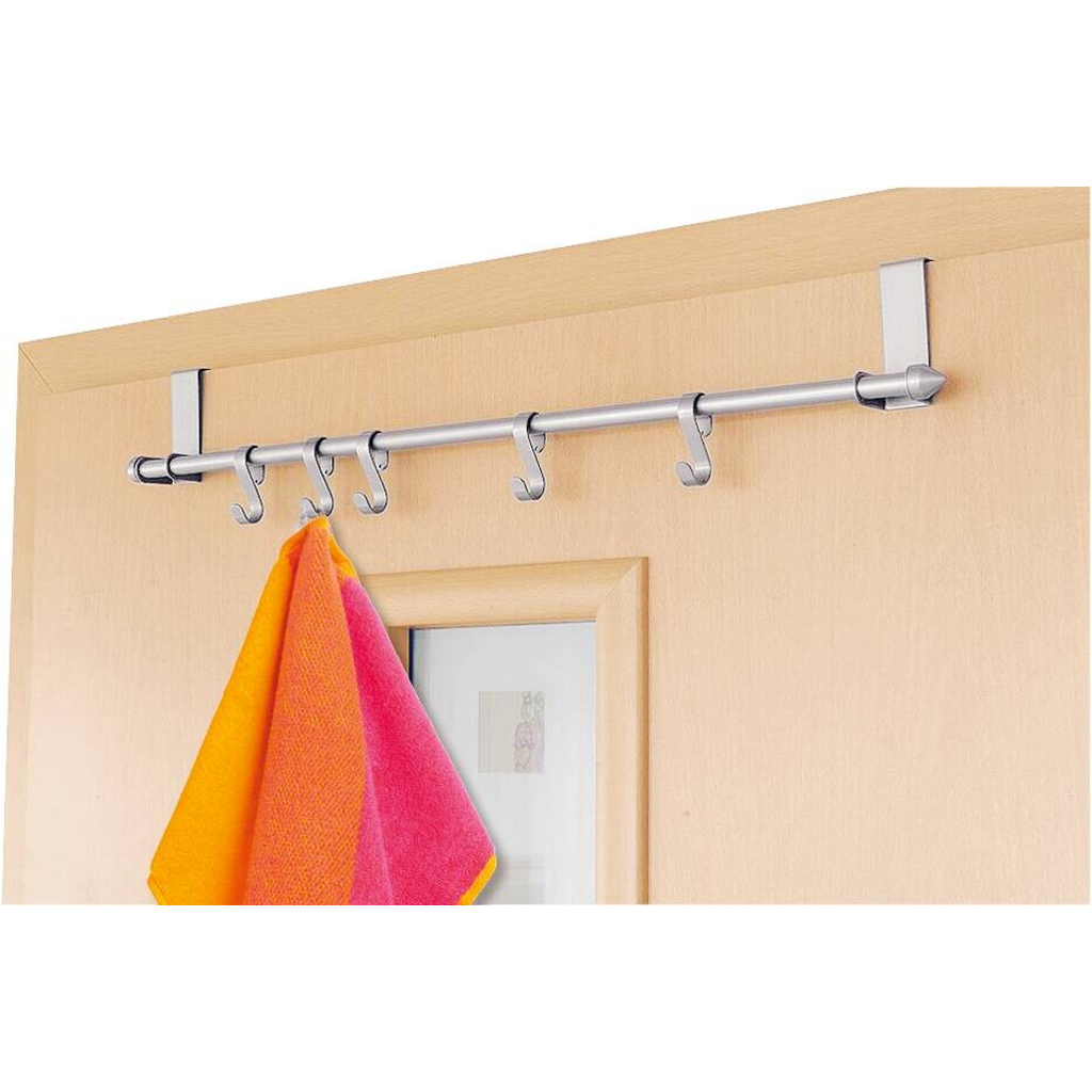 Axentia Türgarderobe silber Metall B/H/L: ca. 62,5x4x10 cm