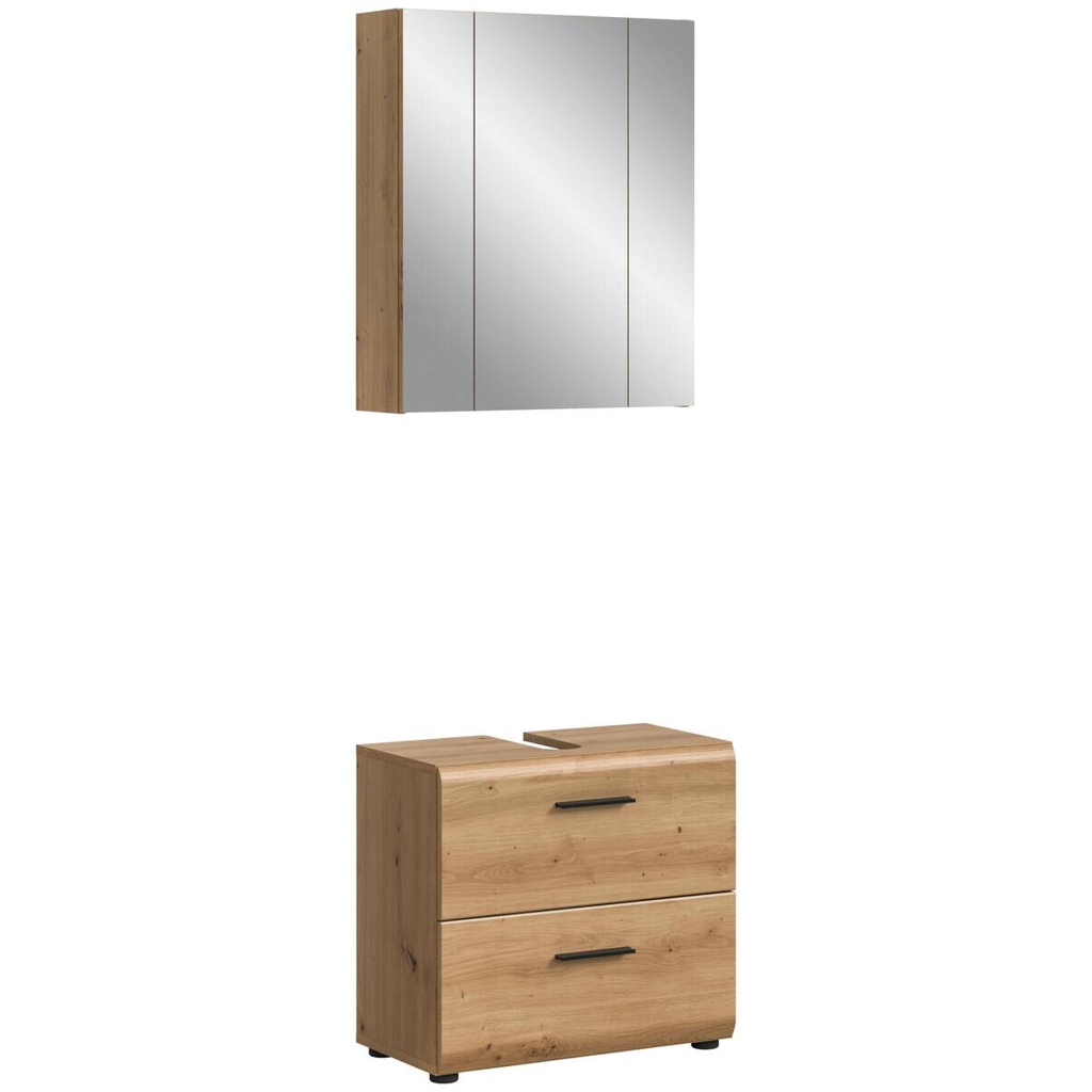 Badezimmer-Set Ice Artisan Oak Nachbildung B/H/T: ca. 60x185x30 cm