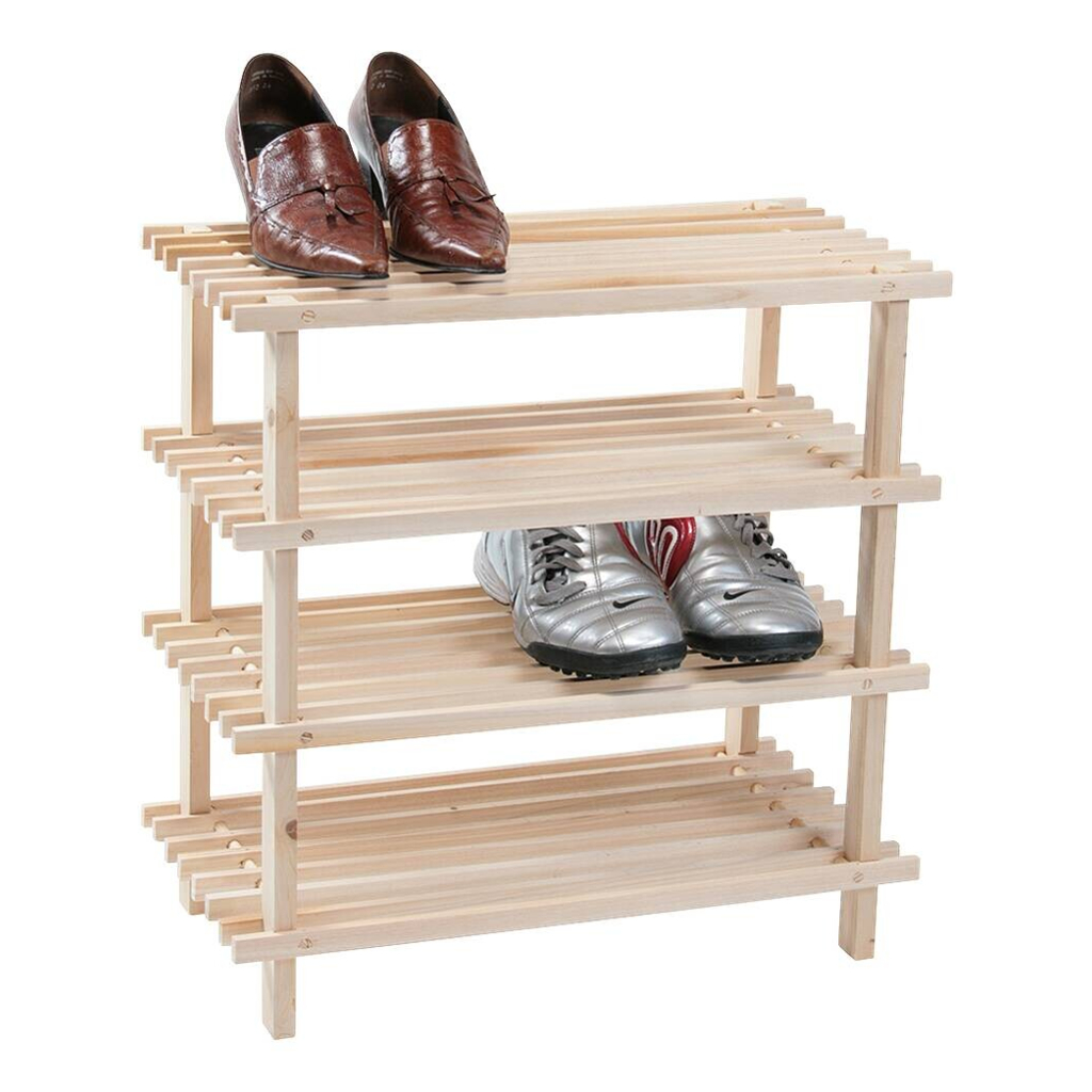 Kesper Schuhregal natur Holz B/H/L: ca. 26x40x77 cm