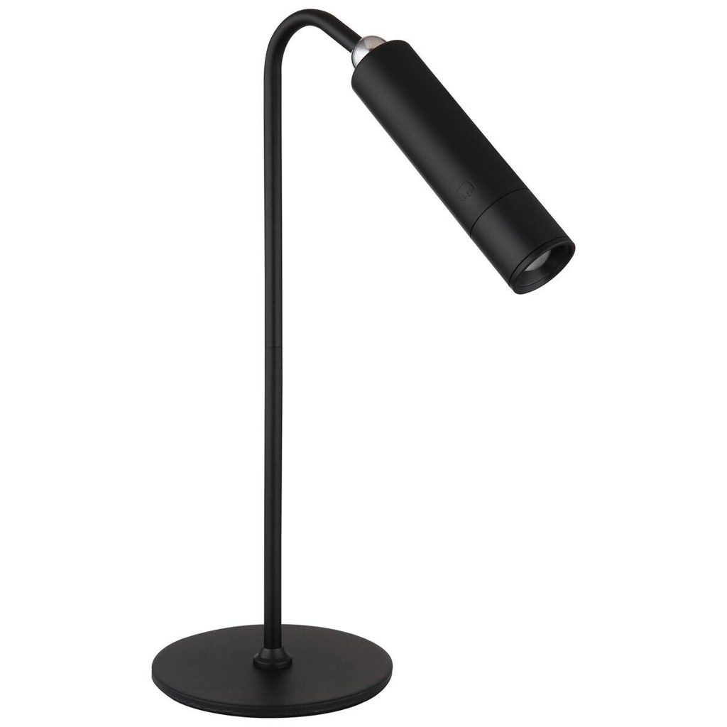 GLOBO Tischleuchte Chrom schwarz Metall Kunststoff B/H/L: ca. 15x8,5x15 cm