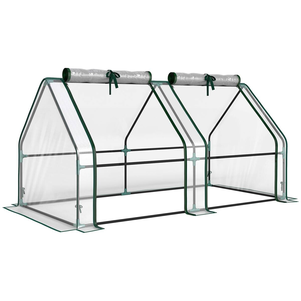 Outsunny Gewächshaus B/H/T/L: ca. 90x90x90x180 cm transparent