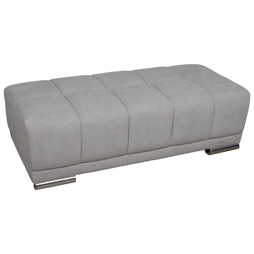 Hocker hellgrau B/H/T: ca. 141x41x66 cm