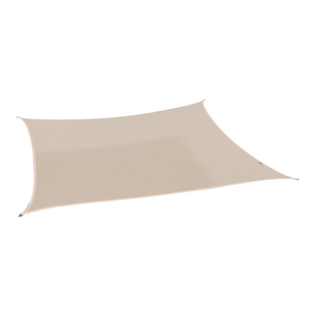 PLATINUM Sonnensegel Coolfit altweiß Polyethylen B/H/L: ca. 360x1x360 cm